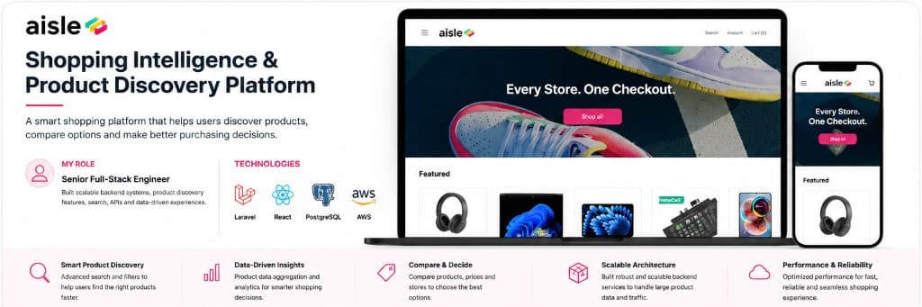 aisle — Shopping Intelligence & Product Discovery